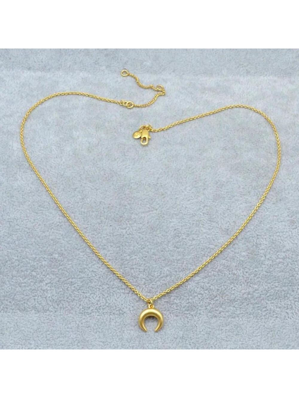 Madewell Chunky Crescent Moon Necklace - Picture 3 of 3
